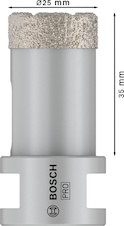 Vrtací korunka pro suché vrtání PRO Ceramic dry, 25 × 35 × 14 mm