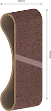 Brusný pás PRO X440, 100 × 610 mm, G60, G80, G100, 3 ks