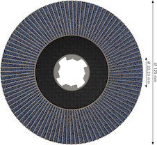 Lamelový brusný kotouč PRO X571, lomené provedení, 125 mm, G120, X-Lock