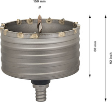 Vrtací korunka PRO SDS max-5 Core Cutter, 150 × 80 × 92 mm