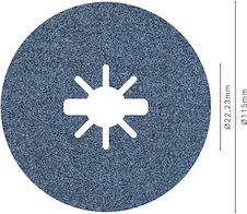 Fíbrový kotouč PRO R574, X-Lock, 115 mm, P60