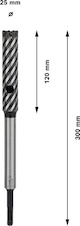 Vrták do vyztuženého betonu PRO SDS plus Rebar Cutter, 25 × 120 × 300 mm