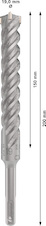 Vrták do betonu PRO SDS plus-5X, 19 × 150 × 200 mm