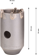 Vrtací korunka PRO SDS plus-5 Core Cutter, 40 × 50 × 72 mm