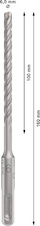 Vrták do betonu PRO SDS plus-5X, 6 × 100 × 160 mm