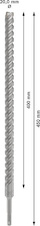 Vrták do betonu PRO SDS plus-5X, 20 × 400 × 450 mm