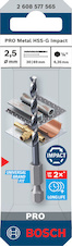 Vrták do kovu PRO Metal HSS-G Impact, 2,5 × 30 × 69 mm