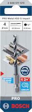 Vrták do kovu PRO Metal HSS-G Impact, 4 × 43 × 83 mm