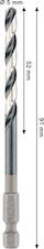 Vrták do kovu PRO Metal HSS-G Impact, 5 × 52 × 91 mm