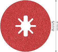 Fíbrový kotouč PRO R780 X-Lock, 115 mm, G50