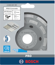Brusná hlava PRO Concrete, 50 × 115 mm, 22,23 mm
