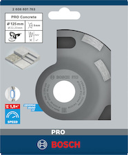 Brusná hlava PRO Concrete, 50 × 125 mm, 22,23 mm