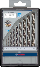 Sada vrtáků do kovu PRO Metal HSS-G, 10 ks