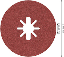 Fíbrový kotouč PRO R780 X-Lock, 115 mm, G120