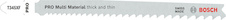 Pilový plátek pro přímočaré pily PRO Multi Material thick and thin T345XF, 132 mm, 100 ks