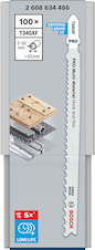 Pilový plátek pro přímočaré pily PRO Multi Material thick and thin T345XF, 132 mm, 100 ks