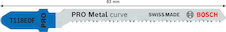 Pilový plátek pro přímočaré pily PRO Metal curve T118EOF, 83 mm, 5 ks