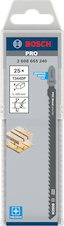 Pilový plátek pro přímočaré pily PRO Wood precise T344DP 152 mm, 25 ks
