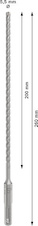 Vrták do betonu PRO SDS plus-5X, 5,5 × 200 × 260 mm
