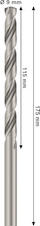 Vrták do kovu PRO Metal HSS-G, 9 × 115 × 175 mm