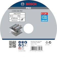 Fíbrový kotouč PRO R575, 125 mm, P60