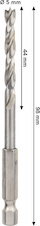 Vrták HSS do dřeva PRO Wood HSS, 5 × 44 × 98 mm