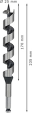 Hadovitý vrták PRO Wood, 25 × 170 × 235 mm