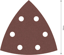 Brusný papír PRO F460, 93 × 93 mm, G240, 5 ks