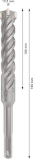 Vrták do betonu PRO SDS plus-5X, 17,5 × 100 × 160 mm