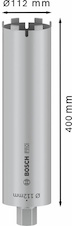 Vrtací korunka PRO Core Cutter dry pro vrtání za sucha, 112 × 400 mm, UNC 1¼″