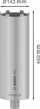 Vrtací korunka PRO Core Cutter dry pro vrtání za sucha, 142 × 400 mm, UNC 1¼″