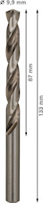 Vrták do kovu PRO Metal HSS-G standardní délky, 9,9 × 87 × 133 mm, 5 ks