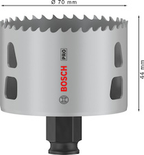 Děrovka PRO Multi Material PC Plus, 70 mm