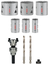 Desetidílná sada děrovek PRO Multi Material, unašeč Q-Lock