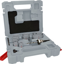 Desetidílná sada děrovek PRO Multi Material, unašeč Q-Lock