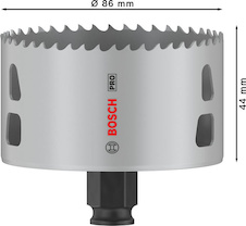 Děrovka PRO Multi Material PC Plus, 86 mm
