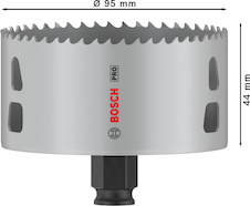 Děrovka PRO Multi Material PC Plus, 95 mm