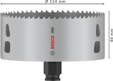 Děrovka PRO Multi Material PC Plus, 114 mm