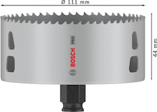 Děrovka PRO Multi Material PC Plus, 111 mm