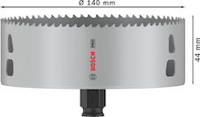 Děrovka PRO Multi Material PC Plus, 140 mm