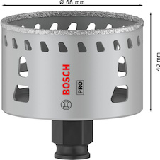 Děrovka PRO Tile PC Plus, 68 mm, HS