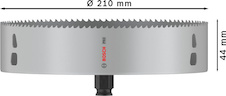 Děrovka PRO Multi Material PC Plus, 210 mm