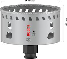 Děrovka PRO Tile PC Plus, 79 mm, HS
