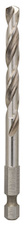 Středicí vrták PRO Pilot Drill Bit, rychlovýměnný systém děrovek HSS-G Quick Change 6,35 × 100 mm