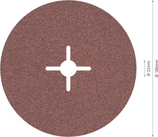 Fíbrový brusný kotouč PRO R445, 180 mm, G80