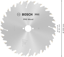Pilový kotouč PRO Wood pro okružní pilu, 250 × 3,2 × 30 mm, T24
