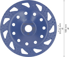 Karbidový hrncový kotouč EXPERT Multi Material, hrubý, plochý, 180 mm, 22,23 mm