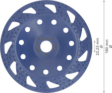 Karbidový hrncový kotouč EXPERT Multi Material, hrubý, šikmý, 180 mm, 22,23 mm