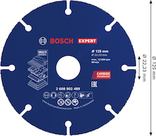 Karbidový řezací kotouč EXPERT Multi Material, 125 × 22,23 mm