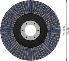 Lamelový brusný kotouč X451, 115 × 22,23 mm, G60, T29, 15 ks